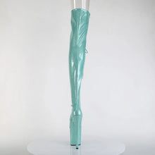 Load image into Gallery viewer, Tacones Pleaser FLAMINGO-3021GP Aguamarina Purpurina Charol
