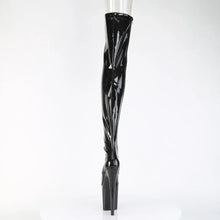 Load image into Gallery viewer, Tacones Pleaser FLAMINGO-3021GP Negro Purpurina Charol
