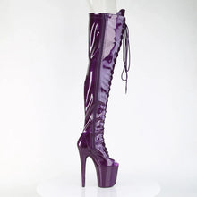 Load image into Gallery viewer, Tacones Pleaser FLAMINGO-3021GP Morado Purpurina Charol
