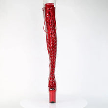Cargar imagen en el visor de la galería, Tacones Pleaser FLAMINGO-3021GP Rojo Purpurina Charol
