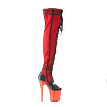 Load image into Gallery viewer, Tacones Pleaser FLAMINGO-3027 Rojo Faux Suede
