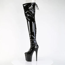 Load image into Gallery viewer, Tacones Pleaser FLAMINGO-3850 Negro Str. Charol
