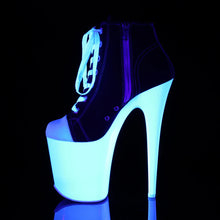 Load image into Gallery viewer, Tacones Pleaser FLAMINGO-800SK-02 Negro Canvas Neon
