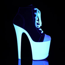 Load image into Gallery viewer, Tacones Pleaser FLAMINGO-800SK-02 Negro Canvas Neon
