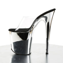 Load image into Gallery viewer, Tacones Pleaser FLAMINGO-801 Transparente Plata Cromo
