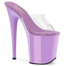 Cargar imagen en el visor de la galería, Tacones Pleaser FLAMINGO-801 Transparente Lavanda
