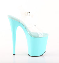 Carregar imagem no visualizador da galeria, Sapatos de salto alto Pleaser FLAMINGO-808 - Transparente / Aqua
