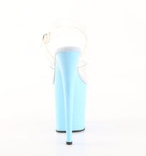 Load image into Gallery viewer, Pleaser FLAMINGO-808 Heels - Clear / Light Blue

