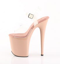 Load image into Gallery viewer, Pleaser FLAMINGO-808 Heels - Clear / Blush
