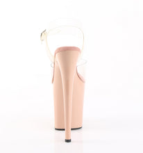 Load image into Gallery viewer, Pleaser FLAMINGO-808 Heels - Clear / Blush
