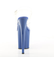 Load image into Gallery viewer, Pleaser FLAMINGO-808 Heels - Clear-Blue royal / Royal Blue
