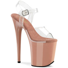 Load image into Gallery viewer, Pleaser FLAMINGO-808 Heels - Clear / Blush
