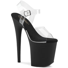 Carregar imagem no visualizador da galeria, Sapatos de salto alto Pleaser FLAMINGO-808 - Transparente / Preto mate
