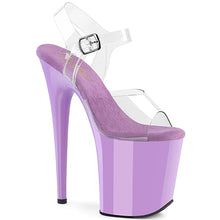 Load image into Gallery viewer, Pleaser FLAMINGO-808 Heels - Clear / Lavender
