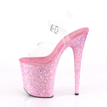 Load image into Gallery viewer, Tacones Pleaser FLAMINGO-808CF Transparente Rosa Confetti

