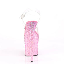 Load image into Gallery viewer, Tacones Pleaser FLAMINGO-808CF Transparente Rosa Confetti
