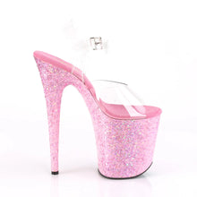 Load image into Gallery viewer, Tacones Pleaser FLAMINGO-808CF Transparente Rosa Confetti
