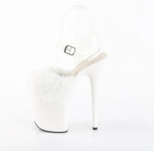 Load image into Gallery viewer, Tacones Pleaser FLAMINGO-808FUR Blanco Faux Fur
