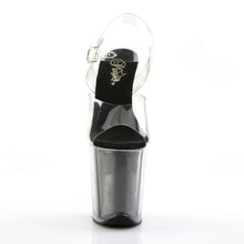 Load image into Gallery viewer, Tacones Pleaser FLAMINGO-808G Transparente Negro Gltr

