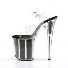 Load image into Gallery viewer, Tacones Pleaser FLAMINGO-808G Transparente Negro Gltr
