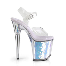 Load image into Gallery viewer, Tacones Pleaser FLAMINGO-808MC Transparente Lavanda Hologram
