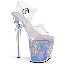 Load image into Gallery viewer, Tacones Pleaser FLAMINGO-808MC Transparente Lavanda Hologram
