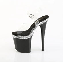 Load image into Gallery viewer, Tacones Pleaser FLAMINGO-808MLS Transparente Negro
