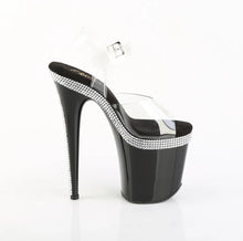 Load image into Gallery viewer, Tacones Pleaser FLAMINGO-808MLS Transparente Negro
