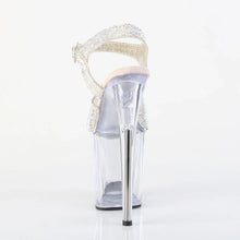 Load image into Gallery viewer, Tacones Pleaser FLAMINGO-808N-RS Plata Transparente
