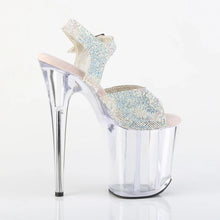 Load image into Gallery viewer, Tacones Pleaser FLAMINGO-808N-RS Plata Transparente
