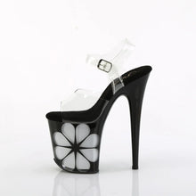 Load image into Gallery viewer, Tacones Pleaser FLAMINGO-808NLHS Transparente Negro
