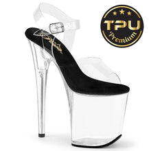 Load image into Gallery viewer, Tacones Pleaser FLAMINGO-808PREM Transparente Negro
