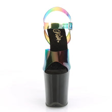 Load image into Gallery viewer, Tacones Pleaser FLAMINGO-808RB Rainbow Negro
