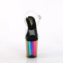 Load image into Gallery viewer, Tacones Pleaser FLAMINGO-808RC Transparente Rainbow Cromo
