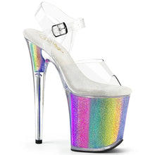 Load image into Gallery viewer, Tacones Pleaser FLAMINGO-808RG-01 Transparente Rainbow Purpurina
