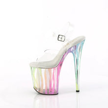 Load image into Gallery viewer, Tacones Pleaser FLAMINGO-808RG-03 Transparente Rainbow Purpurina
