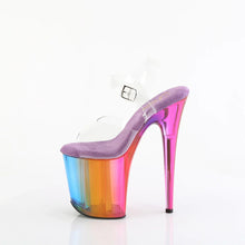 Load image into Gallery viewer, Tacones Pleaser FLAMINGO-808RMT Transparente Rainbow Misty
