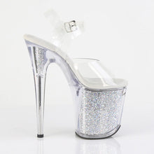 Load image into Gallery viewer, Tacones Pleaser FLAMINGO-808RSI Transparente Plata
