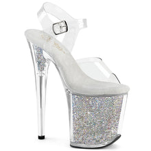 Load image into Gallery viewer, Tacones Pleaser FLAMINGO-808RSI Transparente Plata
