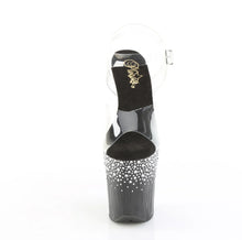 Carregar imagem no visualizador da galeria, Tacones Pleaser FLAMINGO-808SPKL-02 Transparente Negro Plata
