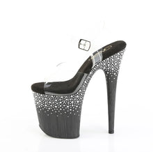 Carregar imagem no visualizador da galeria, Tacones Pleaser FLAMINGO-808SPKL-02 Transparente Negro Plata
