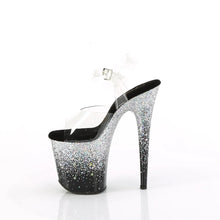 Load image into Gallery viewer, Tacones Pleaser FLAMINGO-808SS Transparente Negro Plata
