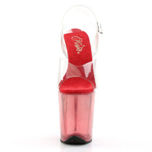 Load image into Gallery viewer, Tacones Pleaser FLAMINGO-808T Transparente Rojo Tinted
