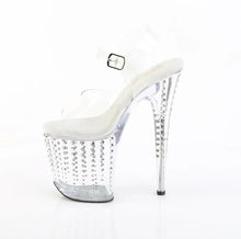 Load image into Gallery viewer, Tacones Pleaser FLAMINGO-808TDRS Transparente Plata
