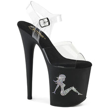 Load image into Gallery viewer, Tacones Pleaser FLAMINGO-808TGRS Transparente Negro Plata
