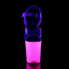Load image into Gallery viewer, Tacones Pleaser FLAMINGO-808UVG Transparente Neon H.
