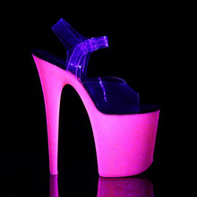 Load image into Gallery viewer, Tacones Pleaser FLAMINGO-808UVG Transparente Neon H.
