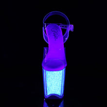 Load image into Gallery viewer, Tacones Pleaser FLAMINGO-808UVG Transparente Neon Opal
