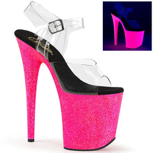 Load image into Gallery viewer, Tacones Pleaser FLAMINGO-808UVG Transparente Neon H.
