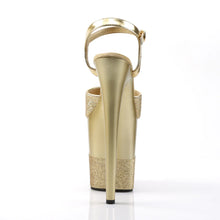 Load image into Gallery viewer, Tacones Pleaser FLAMINGO-809-2G Dorado Purpurina
